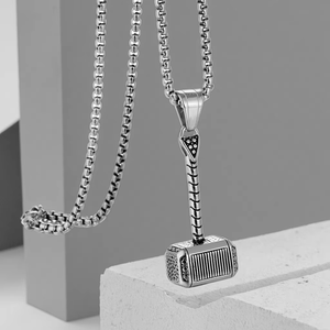 Pendentif marteau personnalisé de haute qualité européen et américain Pendentif coulée en acier inoxydable Commerce extérieur transfrontalier - Product Image 6