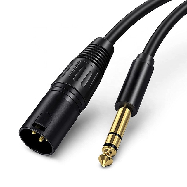 Xput 3 Pin XLR Male to 1/4 TRS 6.35MM Male Audio Cable Professional Microphone Instrument Guitar Cord for Mixer Amplifier