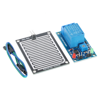 Module de relais de contrôle de capteur de pluie Raindrop 5V 12V, module de relais d'humidité, module de capteur de pluie à sensibilité réglable