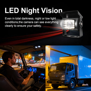 7 Inch 1024*600 Pixels <b>Car</b> Monitor With Night Vision Waterproof <b>Reverse</b> Backup <b>Camera</b>, Aid <b>for</b> Truck Minibus Van LED Night - Product Image 4