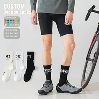 Chaussettes de cyclisme pour hommes Qiangyi respirantes 168N, faites à la main, sans couture, en coton peigné de qualité supérieure à fibres longues