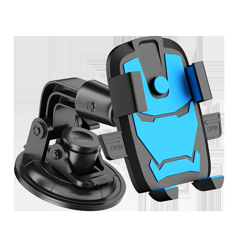 [Blue] Excavator-Specific Phone Holder - Large Suction Cup