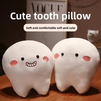 Vente en gros : Peluche dentaire douce, décoration sur le thème du dentiste, cadeau créatif pour événements pour enfants, coussin d'hygiène bucco-dentaire, promotion