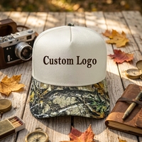 Casquette de baseball vintage de luxe à 5 panneaux, personnalisée, imperméable, brodée, à visière incurvée, unisexe