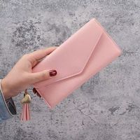Harga Pabrik Dompet Wanita Kulit PU Dompet Panjang Resleting Buatan Tangan Desain Kreatif Cetak UV Untuk Promosi