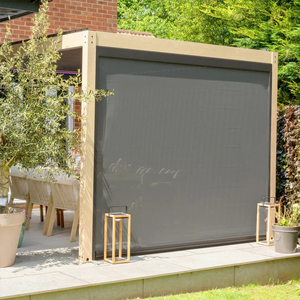 Pergola à toit à lames orientables, imperméable, motorisée, pavillon et gazebo <span class=keywords><strong>de</strong></span> <span class=keywords><strong>jardin</strong></span>, pergola rétractable en aluminium, luxe, sur mesure - Product Image 6