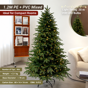 Arbre de Noël artificiel moderne en PE de haute qualité, 210 cm, vente en gros de luxe - Product Image 4