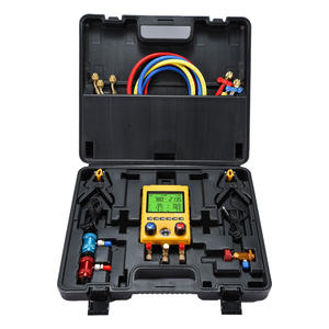 Juego de herramientas Hvac R32 R410, manómetro de refrigeración <span class=keywords><strong>digital</strong></span>, manómetro de refrigeración, manómetro de colector <span class=keywords><strong>digital</strong></span> único, conjunto de herramientas de Hvac, 1, 2, 2 - Product Image 1