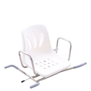 Taburete de ducha OEM para bañera, de acero inoxidable y plástico, giratorio, tipo cuadrado grande, asiento de baño para adultos y niños. - Product Image 5