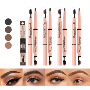 2 in 1 renklendirme krem kaş fırçası seti kaş kalemi uzun ömürlü su geçirmez kaş leke - Product Image 2