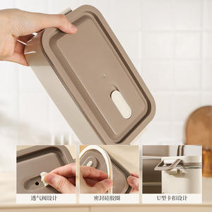 High Capacity Insulated Stainless Steel Bento Lunch <b>Box</b> Compartment Sealed Leakproof Tiffin with Cutlery and <b>Storage</b> Features - Product Image 3