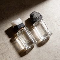 Bouteilles de parfum vides en cristal de pierre naturel de 30 ml et 50 ml avec pulvérisateur à pompe, étanches et écologiques, en verre personnalisé, vente en gros