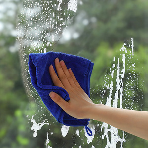 Cleaning <b>Towels</b> <b>Microfiber</b> Rectangle Absorbent Kitchen Use Solid Color - Product Image 2