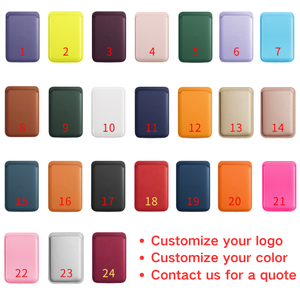 Portefeuille magnétique en PU de qualité supérieure avec aimant puissant, original pour App <span class=keywords><strong>Le</strong></span> Logo, design professionnel, étui pour téléphone portable - Product Image 5