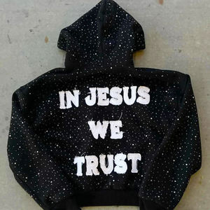 כותנה בגודל dcoodie כותנה מותאם אישית, ייצור קפוצ 'ון 100% כותנה רקמה קפוצ' ון כותנה - Product Image 2