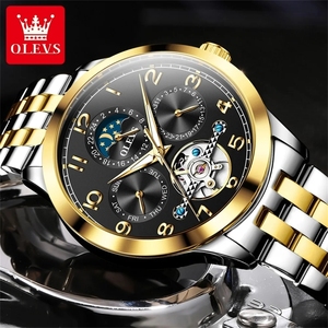 นาฬิกาข้อมือผู้ชาย OLEVS 7018 รุ่นหรู ระบบตูร์บิญอง ออโตเมติก กันน้ำ เรืองแสง แสดงวันและวันที่ - Product Image 5