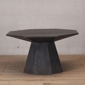 Hiện đại sang trọng rắn gỗ tròn bàn ăn màu đen cho biệt thự nhà hoặc sử dụng hội trường - Product Image 2