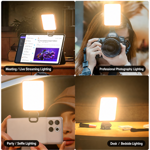 <span class=keywords><strong>Lampe</strong></span> LED magnétique portable à clip <span class=keywords><strong>de</strong></span> <span class=keywords><strong>poche</strong></span>, rechargeable par USB pour iPhone, Android, iPad, ordinateur portable, vidéo, vlog, photographie en direct - Product Image 6