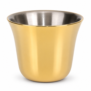 Vente en gros d'usine - Verre à shot en acier inoxydable à double paroi de 60 ml (2 oz) - <span class=keywords><strong>Mini</strong></span> gobelet doré pour bar, mariage, fête - Logo personnalisé - Product Image 4