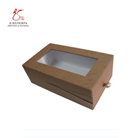 Scatola finestra Pvc scatole rigide carta accettabile su misura cartone monouso cartone marrone Cmyk