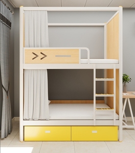 <span class=keywords><strong>Lit</strong></span> superposé en bois avec structure en acier Kaisenli pour auberge de jeunesse, avec étagère intégrée et armoire à chaussures sous le <span class=keywords><strong>lit</strong></span>, cabine de repos de luxe pour aéroport - Product Image 2