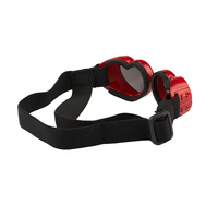 Lunettes de soleil roses en forme de cœur pour petits chiens, protection UV400, coupe-vent, confortables, pour chiots