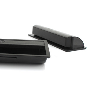<strong>Black</strong> Kitchen Cabinet Closet <strong>Door</strong> Finger Pull Plastic Recessed Invisible Cupboard Sliding <strong>Door</strong> Pulls Handle - Product Image 4