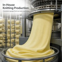 Tissu en aramide résistant au feu, lavable et durable, tissu tricoté résistant aux coupures pour la fabrication de doublures de gants de protection