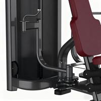 Machine papillon à assise en acier pour l'entraînement de la force pectorale, équipement d'exercice commercial pour salle de sport avec bras réglables et pile de poids de 80 kg