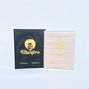 Sac express noir mat en vente chaude avec logo gris, sac à bulles, emballage écologique en polyéthylène blanc, sac d'expédition pour vêtements, t-shirt - Product Image 2