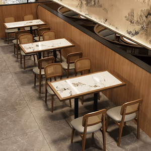 Muebles de <span class=keywords><strong>Restaurante</strong></span> de Diseño Moderno, Mesas <span class=keywords><strong>y</strong></span> Sillas para Cafetería, Juego de Muebles de Sofá para <span class=keywords><strong>Restaurante</strong></span> de Comida Rápida - Product Image 5