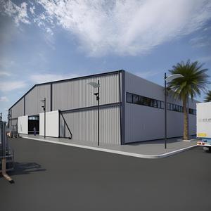 Edificio de Acero Prefabricado, Taller Pequeño, Precio Bajo, Diseños de <span class=keywords><strong>Naves</strong></span> <span class=keywords><strong>Industriales</strong></span> Pre-fabricadas, Estructuras con Paredes - Product Image 4