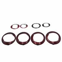 Ensemble d'autocollants de haute qualité pour emblème de capot noir, badge B, bouton de coffre et autocollant central de roue pour Bentley Flying Spur Continental GT