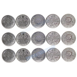 Fichas Metálicas <span class=keywords><strong>de</strong></span> 25 mm * 1.8 mm, Estampadas y Grabadas para <span class=keywords><strong>Máquinas</strong></span> <span class=keywords><strong>de</strong></span> Juego, Interfaz en Inglés, Diseño Personalizado con Logotipo Gratuito - Product Image 5