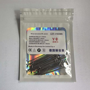 50 pièces de matériel orthodontique clinique dentaire, attaches Roach en fil d'acier inoxydable pour prothèse partielle en acrylique - Product Image 6
