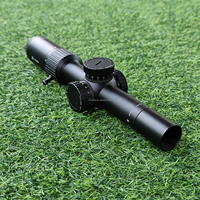 Lunette de visée tactique HOWIE Optics ED MAX 1-6X24SFP Lpvo avec éclairage rouge, longue pupille de sortie, tube de 30 mm