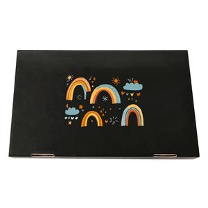 Custom Image Black Shoe <b>Box</b> Rectangle Durable Stackable Wardrobe <b>Storage</b> Organizer <b>Cardboard</b> Single Tier - Product Image 3
