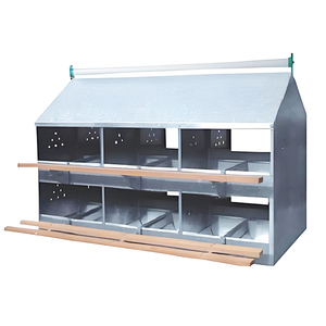 Jaula de Gallinas de 24 Compartimentos de Doble Cara, de Acero Galvanizado, Sistema de Recolección de Huevos para Granjas Comerciales - Product Image 6