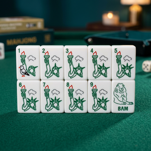 Tuiles de Mahjong Mini en Acrylique avec Logo Personnalisé, Jeu de Mahjong de Voyage pour 4 Joueurs, Pièces de Jeu en Cristal, Emballage Personnalisé - Product Image 3