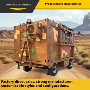 Contenedor Móvil de Aluminio con Plataforma Cuadrada Grande, Refugio Móvil para Camiones de Comida con Función de Elevación - Product Image 3