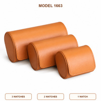 Boîte de rangement pour montres en PU, 1/2/3 emplacements, résistante à l'eau, durable, légère, portable, pour les voyages
