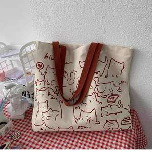 Tas Tote Kanvas Ramah Lingkungan Custom, Cetak Digital/Sutra/Panas/Bordir, Hadiah Perusahaan, Tas Promosi, Ukuran & Logo Dapat Disesuaikan - Product Image 3