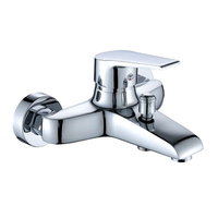 Mitigeur mural monocommande chaud/froid pour douche et bain avec inverseur pour hôtels et salles de bain