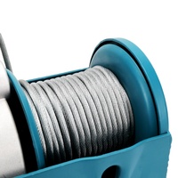Mini treuil électrique à câble 220V, état neuf, capacité 220 kg, longueur de câble 20 m, acier, pour décoration intérieure, petit ascenseur