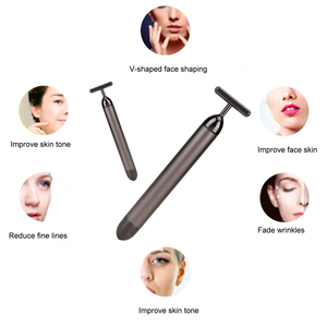 เครื่องนวดหน้าลูกกลิ้ง3D ทอง24K ใช้ซ้ำได้สแตนเลสสตีลใช้ซ้ำได้เครื่องมือดูแลผิวยกกระชับความงามบาร์ดูแลส่วนบุคคล - Product Image 5