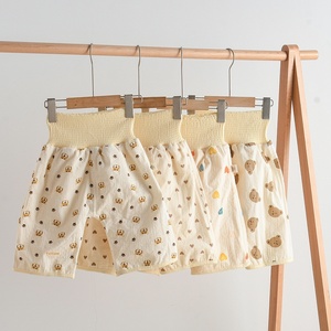 Pantalon d'entraînement pour bébé en pur coton avec jupe de couche étanche imperméable à l'eau coussin de couche de nuit lavable imprimé renforcé de classe - Product Image 2