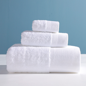 <span class=keywords><strong>Toalla</strong></span> de baño blanca de lujo y juego de toallas con logotipo personalizado al por mayor <span class=keywords><strong>600</strong></span> <span class=keywords><strong>gramos</strong></span> 100% algodón adulto tejido rectángulo sostenible Color sólido - Product Image 3