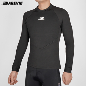 <span class=keywords><strong>Maglia</strong></span> Termica Darevie a Maniche Lunghe Nera per Ciclismo, Asciugatura Rapida, Sottocamicia in Pile per Bicicletta - Product Image 4
