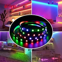 Éclairage d'hôtel 12V Sk6812 Smd 5050 Rgbic Adressable Smart Outdoor Waterproof Led Strip Light