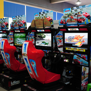 <span class=keywords><strong>Meilleur</strong></span> Prix Zone de Jeux d'Arcade Équipement d'Amusement Machine de Jeu à Monnayeur 32 Pouces Simulateur de Conduite de Course Automobile - Product Image 2